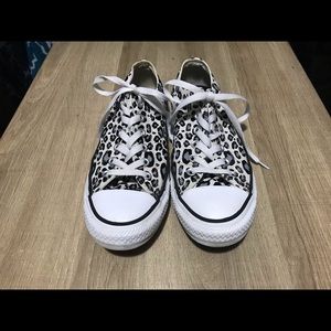 Leopard print Converse